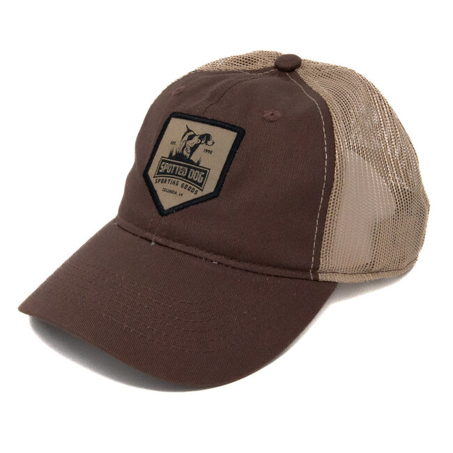 Spotted Dog Outdoor Cap 6 Panel Mesh Back Structured or Unstructured Cap