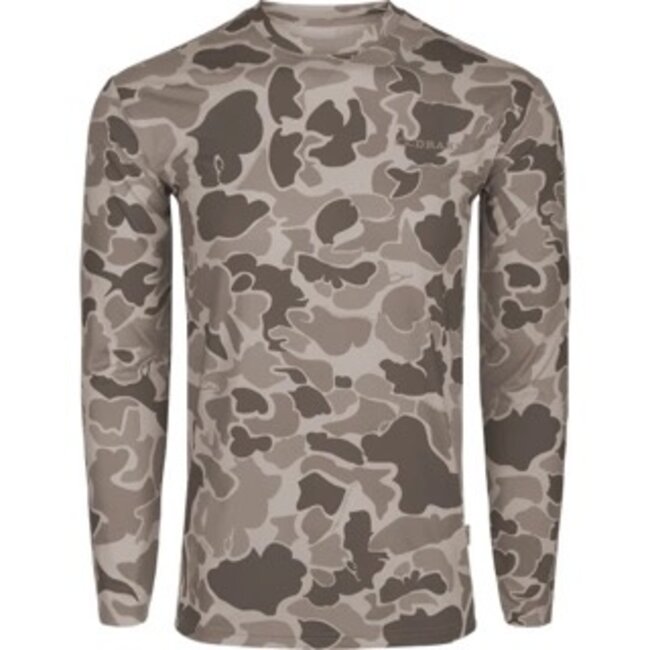 Drake Performance Crew Print Long Sleeve Shirt