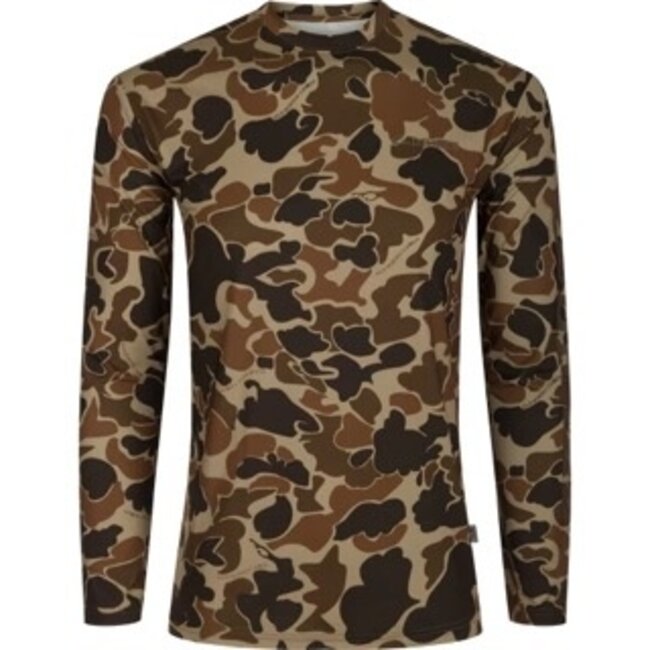 Drake Performance Crew Print Long Sleeve Shirt