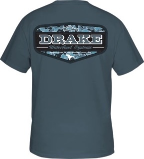 Drake Old School Badge Short Sleeve T-Shirt - Spotted Dog Sporting