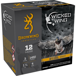 Browning Browning Wicked Wing 12ga 3" #4 Steel 1.25 oz 1450 FPS 25rd