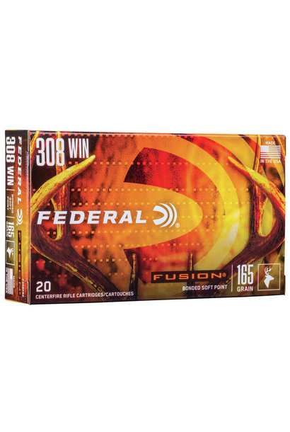 Federal Fusion 308 Winchester 165gr Bonded SP 20rd