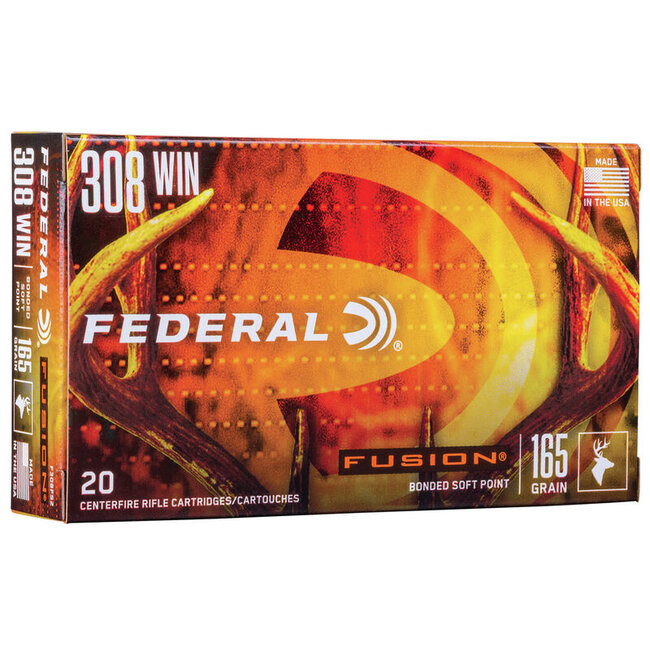 Federal Fusion 308 Winchester 165gr Bonded SP 20rd