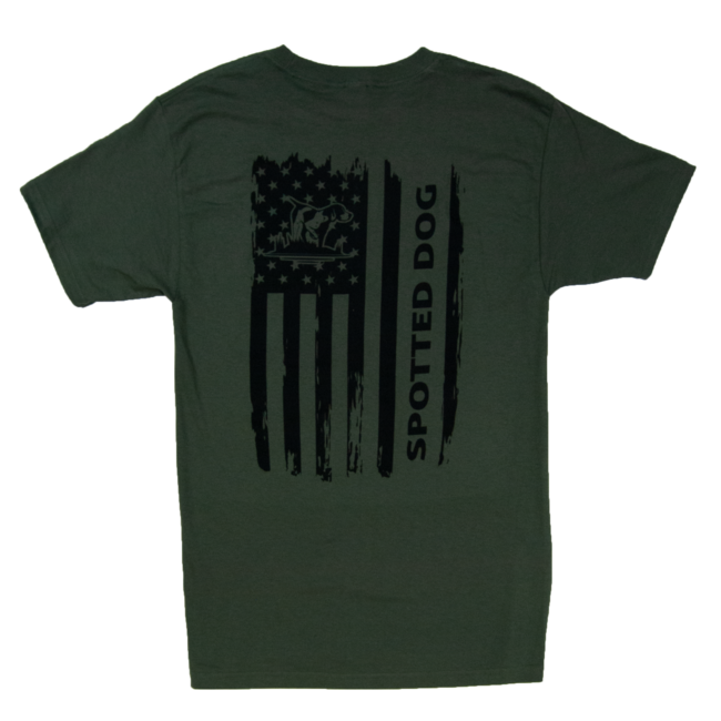 Spotted Dog Logo T-shirt with Flag Logo