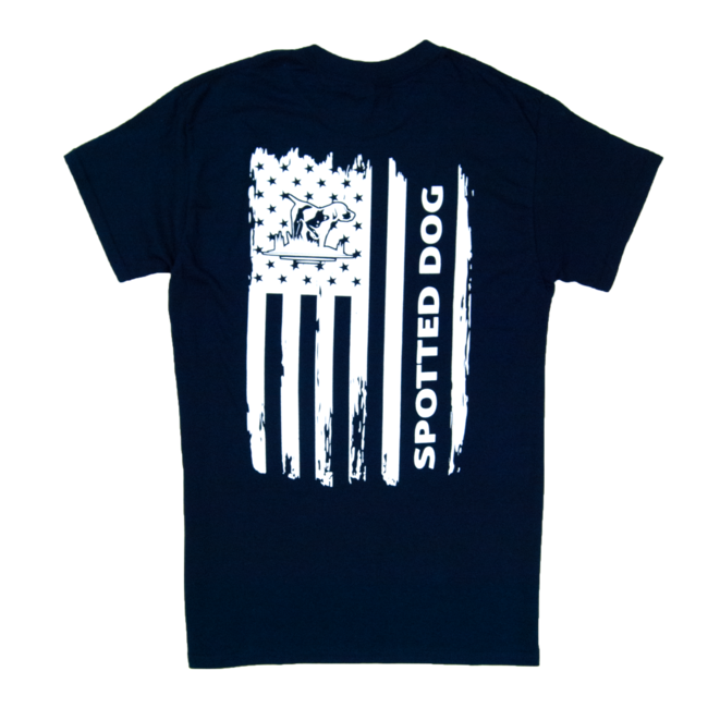 Spotted Dog Logo T-shirt with Flag Logo