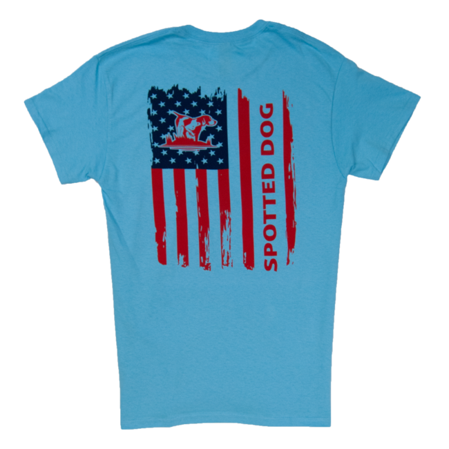 Spotted Dog Logo T-shirt with Flag Logo