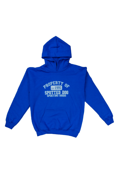 Spotted Dog Youth Hoodie Property Of SDSG Logo