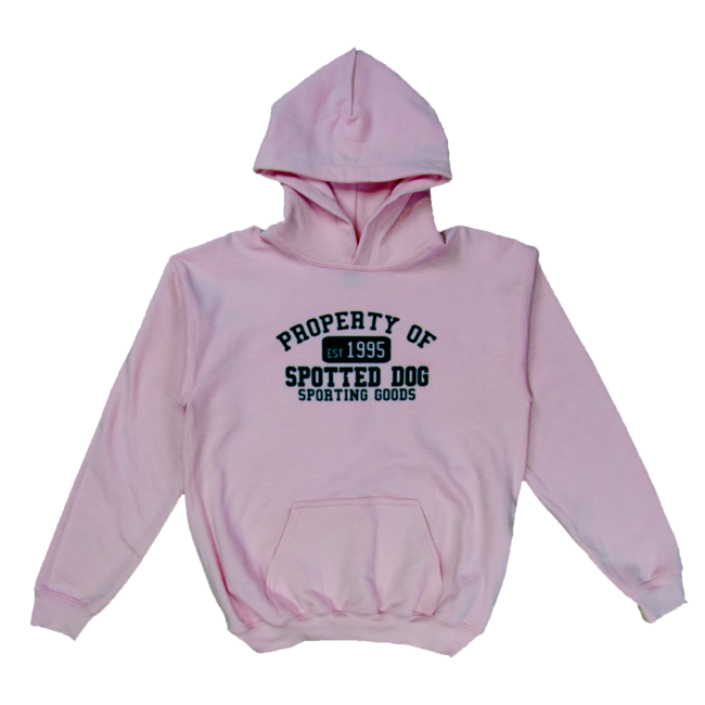Spotted Dog Youth Hoodie Property Of SDSG Logo