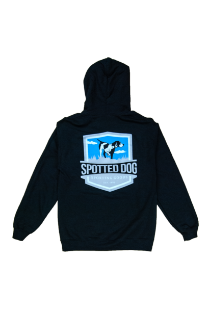 Spotted Dog Hoodie Shield Logo