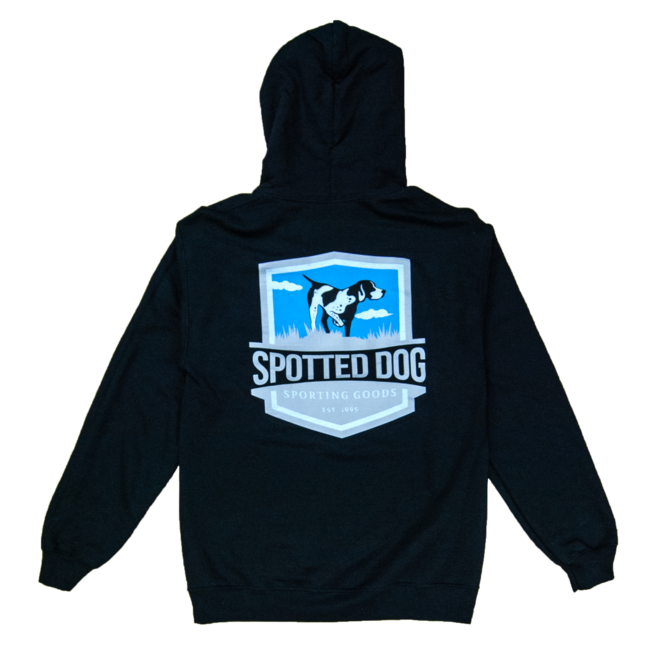 Spotted Dog Hoodie Shield Logo