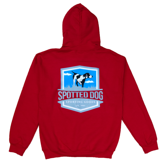 Spotted Dog Hoodie Shield Logo