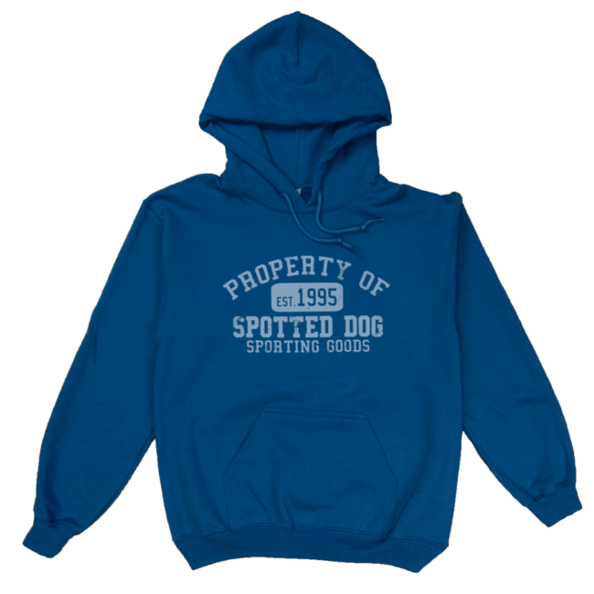 Spotted Dog Hoodie Property Of Spotted Dog Logo