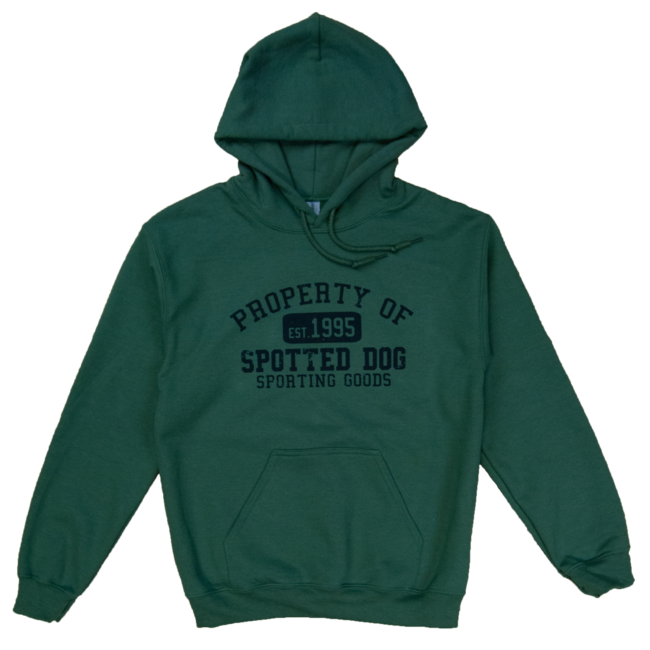 Spotted Dog Hoodie Property Of Spotted Dog Logo