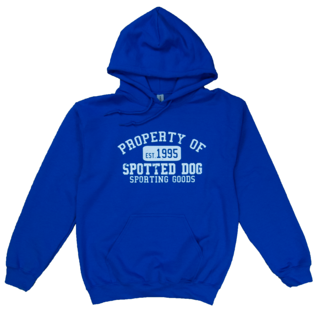 Spotted Dog Hoodie Property Of Spotted Dog Logo