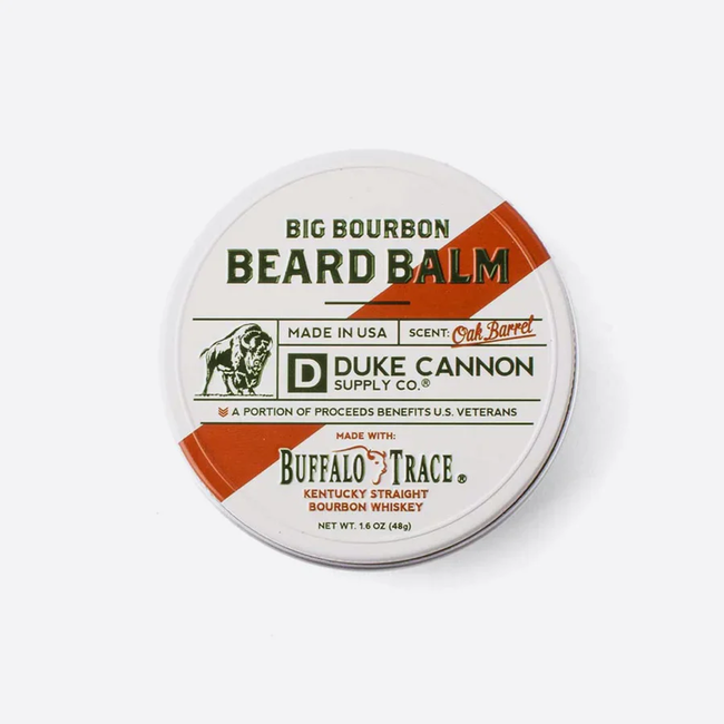 Duke Cannon Big Bourbon Beard Balm Oak Barrel Scent 1.6oz
