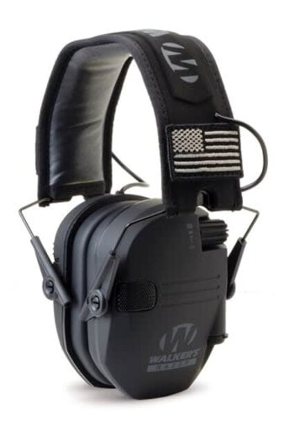 Walker's Razor Patriot Series Black Patriot Electronic Ear Muffs