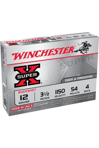 Winchester Super X 12GA 3.5'' #4 Buckshot