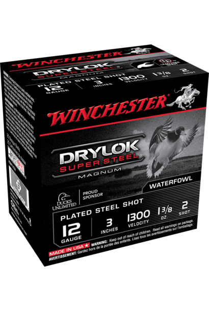 Winchester DryLok Super Steel 12ga 3" 1.375oz #2 25rd