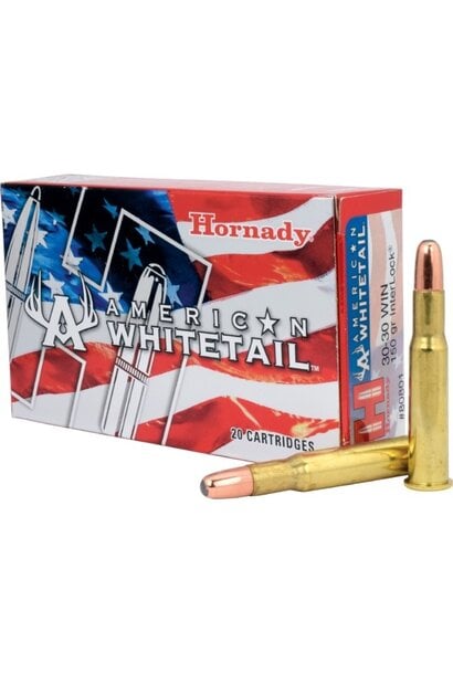 Hornady American Whitetail 30-30 Winchester 150gr Interlock RN 20rd