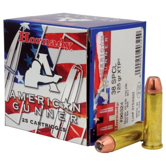 Hornady American Gunner 38 Special 125gr XTP 25rd
