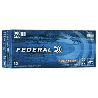 Federal Federal Power Shok 223 Rem 55gr JSP 20rd
