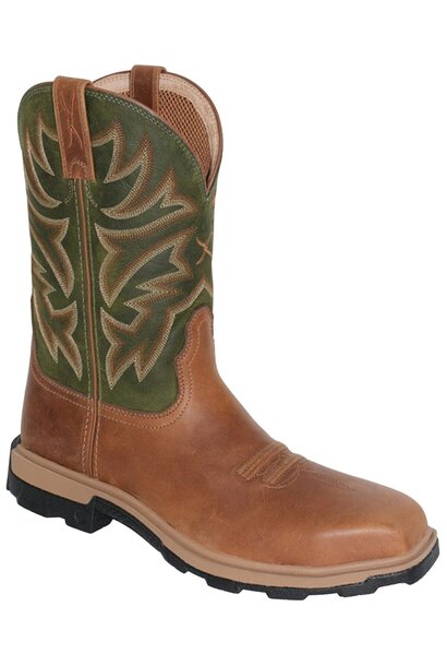 Twisted X 11" Ultralight X Work Boot Ginger & Olive Branch