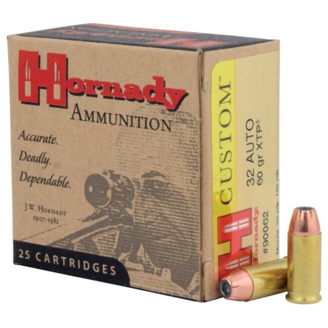 Hornady Custom 32 ACP 60gr XTP 25rd