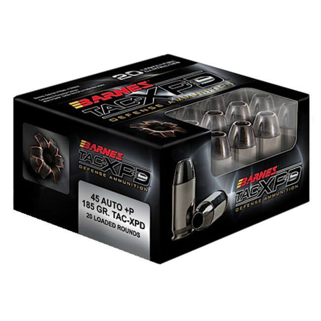 Barnes Defense 45 ACP +P 185gr TAC-XP 20rd
