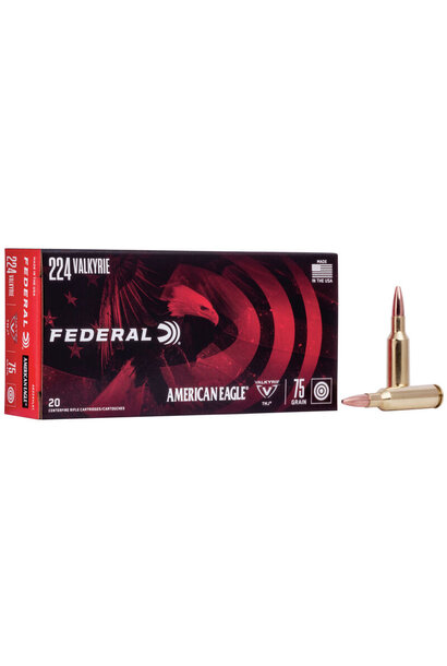 Federal American Eagle 224 Valkyrie 75gr FMJ 20rd