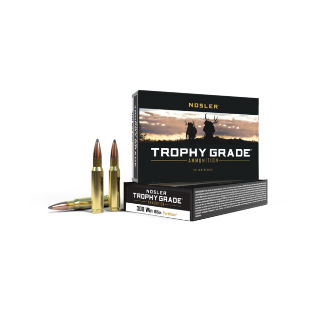 Nosler Trophy Grade 308 Winchester 165gr Partition 20rd