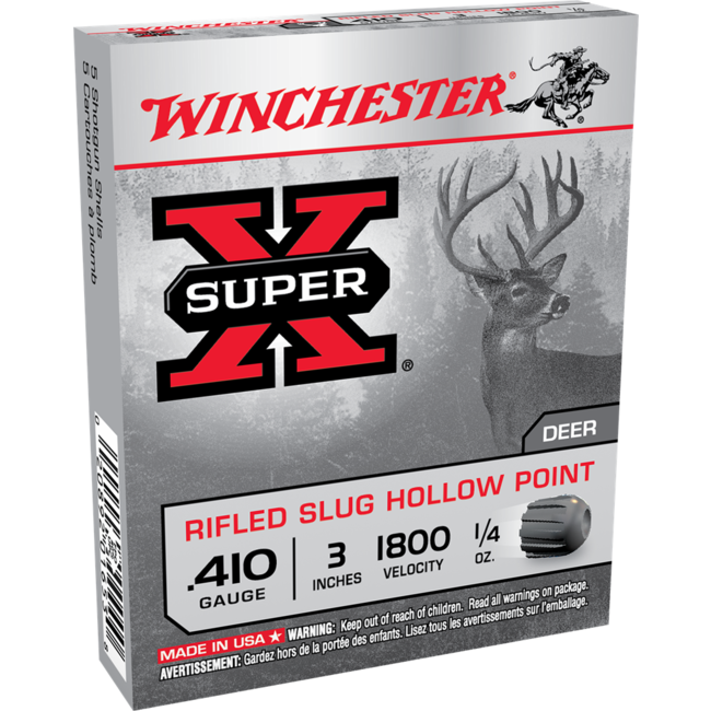 Winchester Super X 410 3'' 1/4 oz Rifled Slug HP
