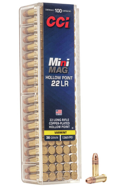 CCI Mini Mag 22 LR 36gr HP 100rd