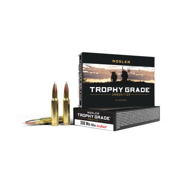 Nosler Trophy Grade Ammo 308 Win 165gr Accubond