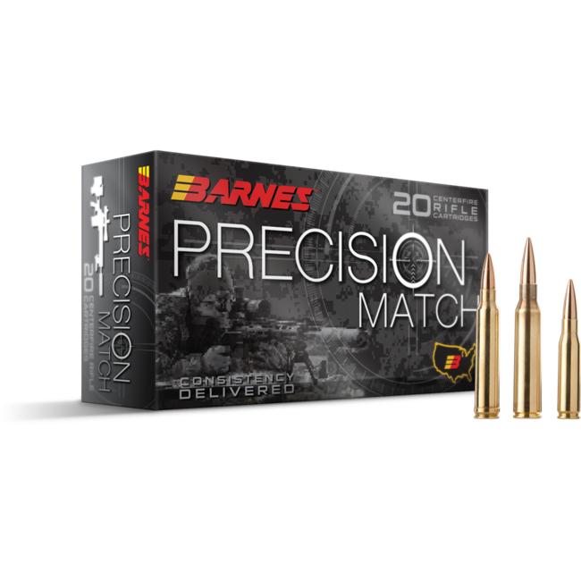 Barnes Precision Match 5.56mm Nato 85gr OTM 20rd