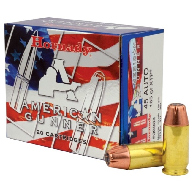 Hornady American Gunner 45 ACP 185gr XTP 25rd