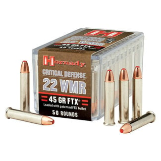 Hornady Hornady 22 WMR 45gr FTX Critical Defense 50rd