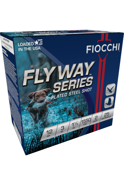 Fiocchi Flyway 12ga 3" #2 Steel 1.2oz 1550 FPS 25rd