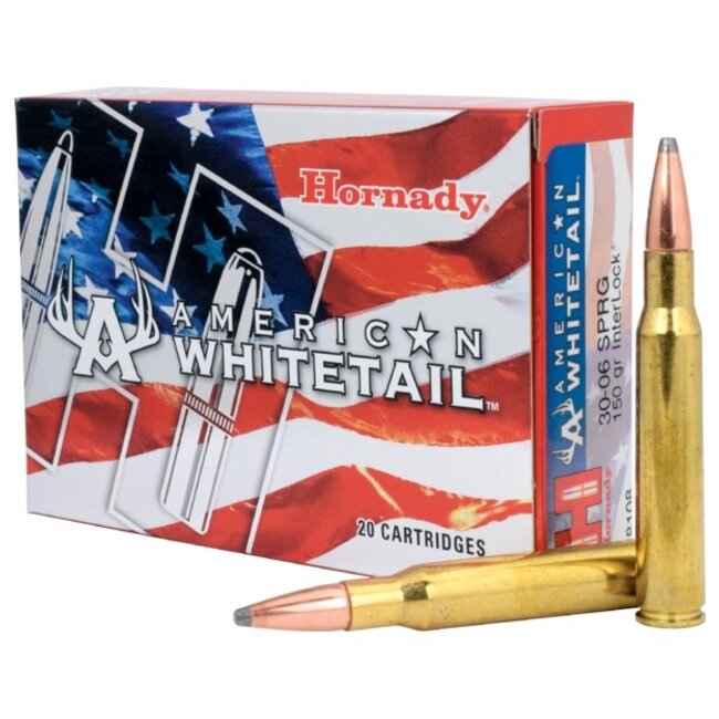 Hornady American Whitetail 30-06 Springfield 150gr Interlock 20rd