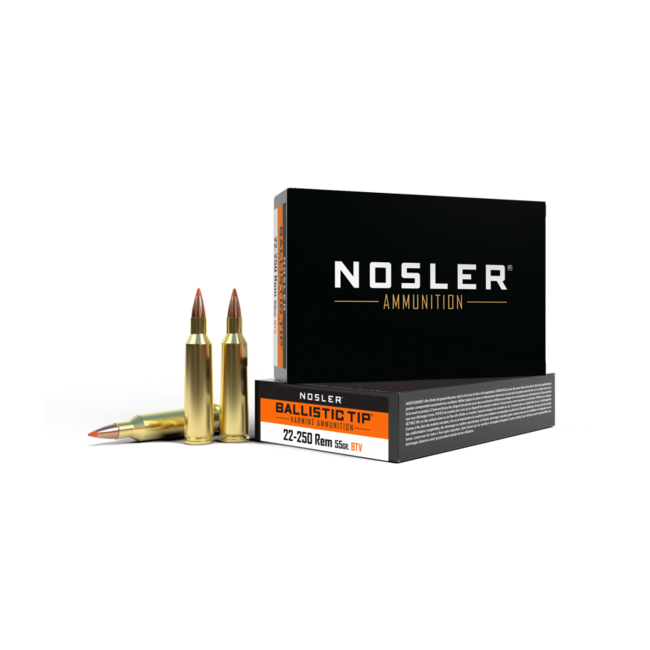 Nosler Ballistic Tip 22-250 Remington 55gr 20rd