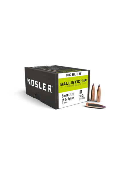 Nosler Bullets .243/6mm 95gr Ballistic Tip 50rd