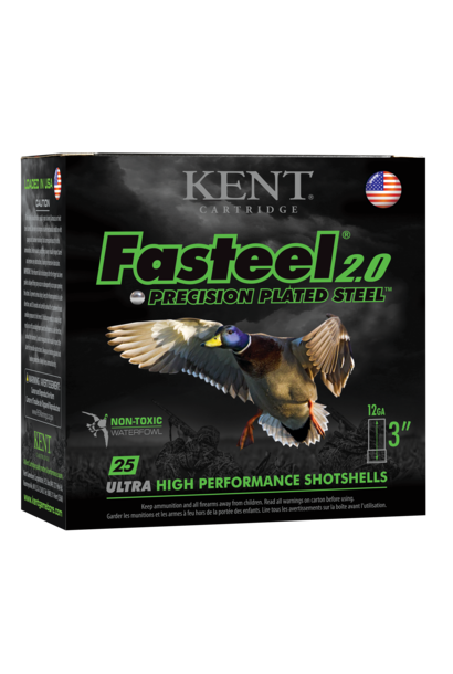 Kent Fasteel 2.0 12ga 3" #3 Steel 1.25 oz 1500 FPS 25rd