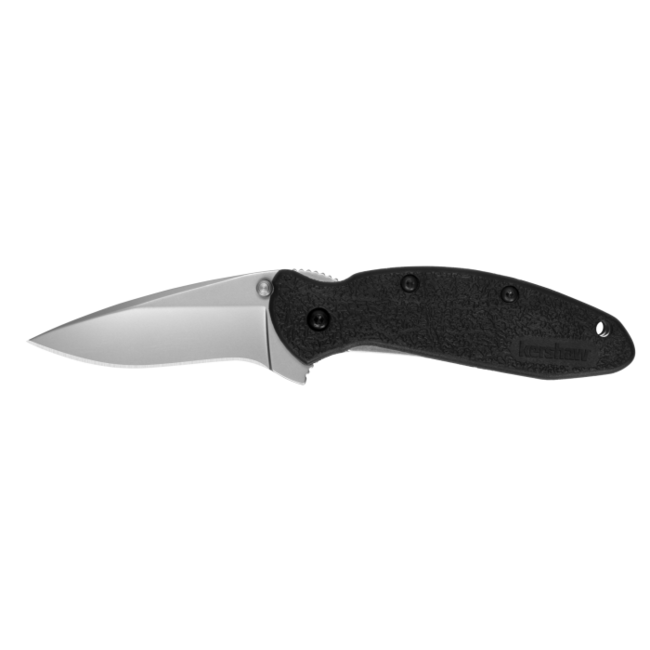 Kershaw Scallion Black Silver Folding Knife