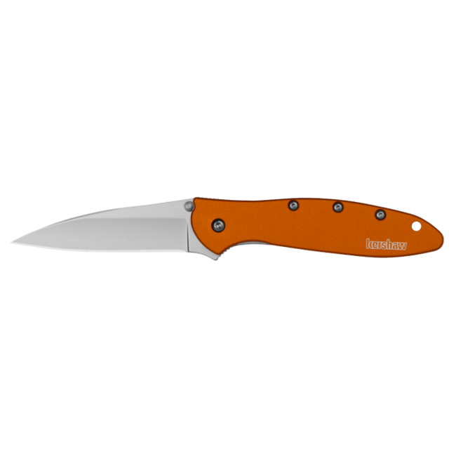 Kershaw Leek Orange Silver Folding Knife
