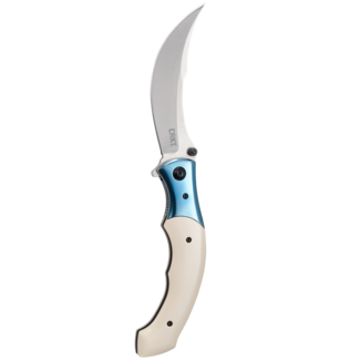 Columbia River Knife & Tool CRKT Ritual Ivory Blue Knife