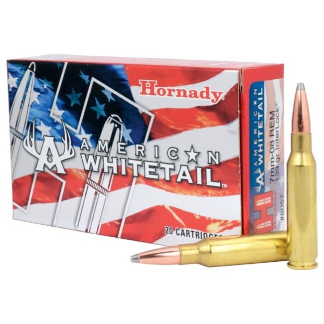 Hornady American Whitetail 7mm-08 Rem 139gr Interlock 20rd
