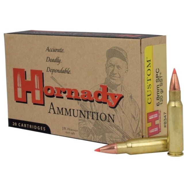 Hornady Custom 6.8 MM SPC 120 Grain SST 20rds