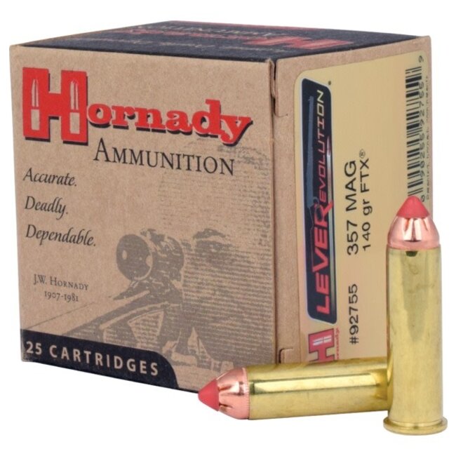 Hornady Leverevolution 357 Magnum 140 Grain FTX 25rds