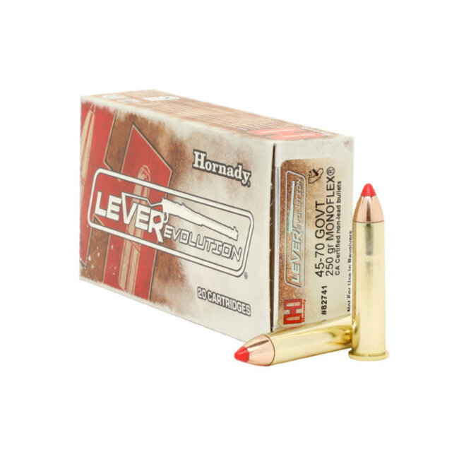 Hornady Leverevolution 45-70 Govt 250  Grain Monoflex 20rds