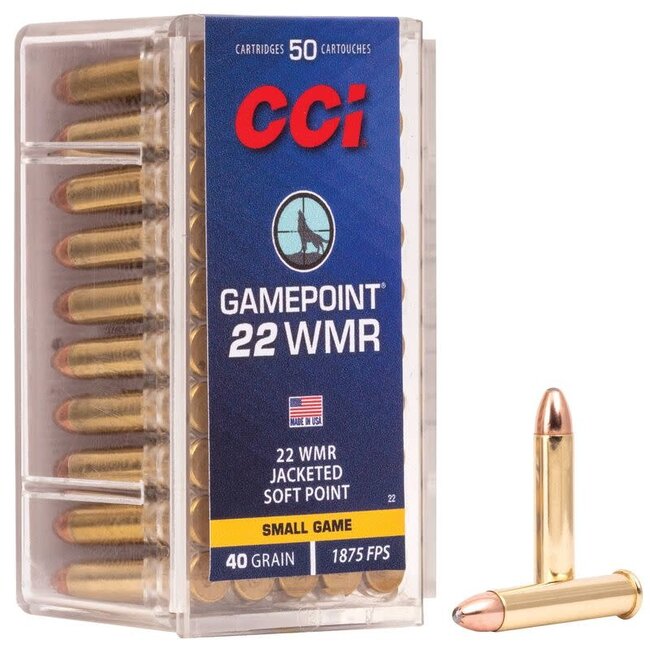 CCI GamePoint 22 WMR 40 Grain JSP