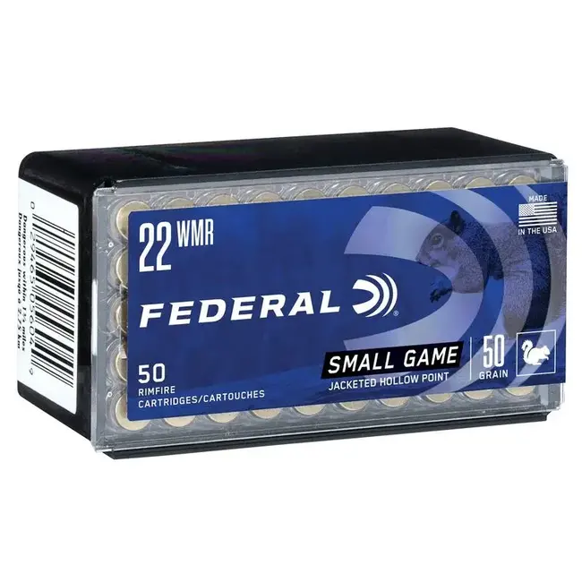 Federal Small Game 22 WMR 50 Grain JHP